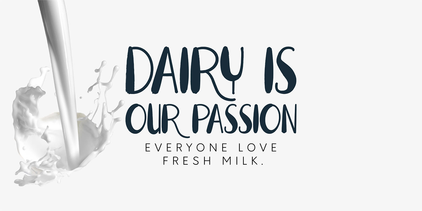Example font Fresh Milk #9